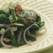 sauteed spinach red onion bacon clue cheese