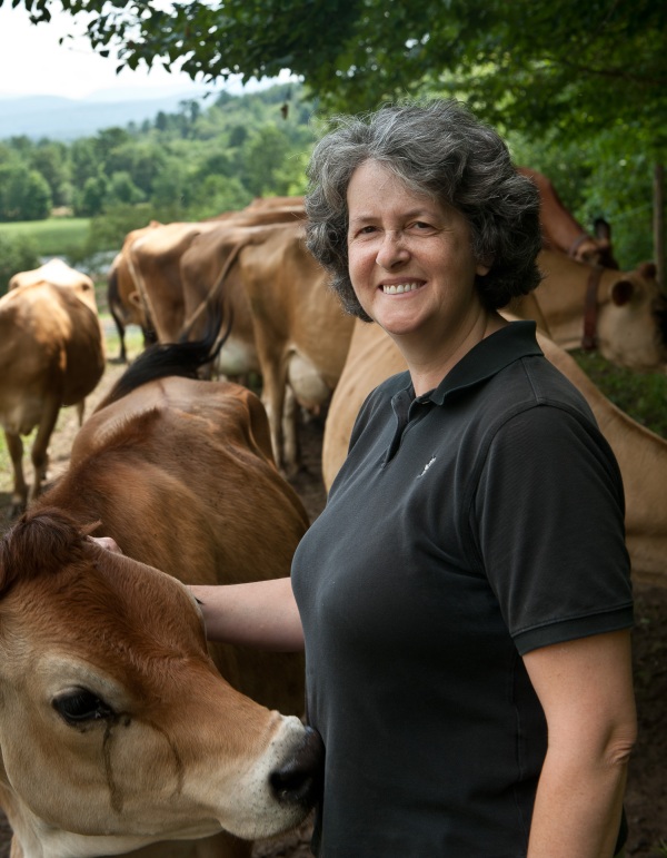 Jeannine at cobbhill with cows