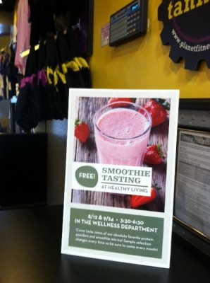 Free Smoothie Tasting in Wellness at Healthy Living