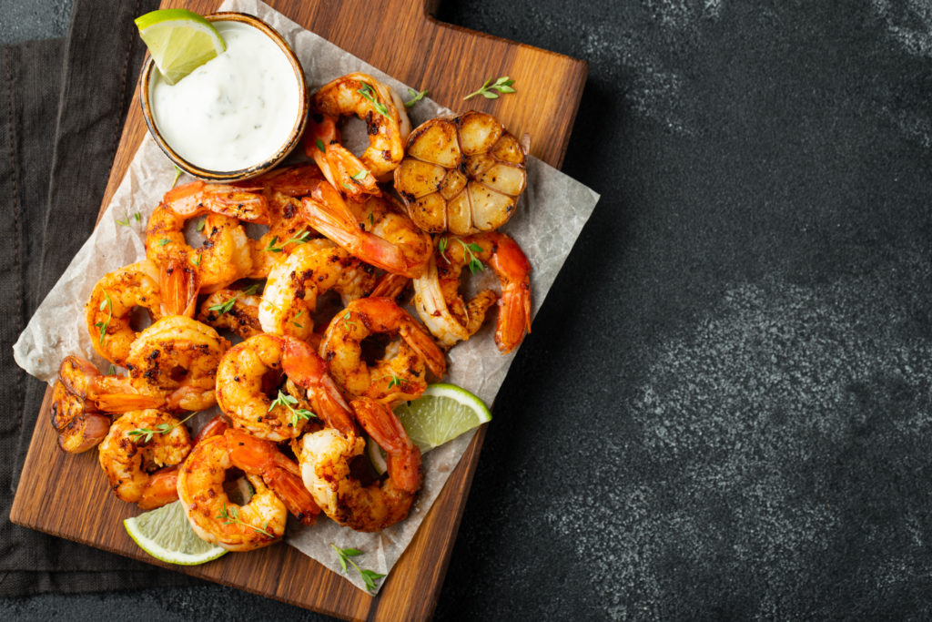 Coriander Grilled Shrimp With Lime Yogurt Healthy Living