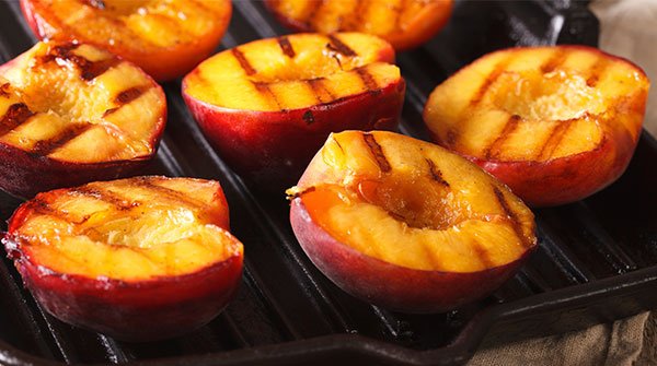 Grilled Peach & Warmed Blueberry Shortcake - Healthy Living