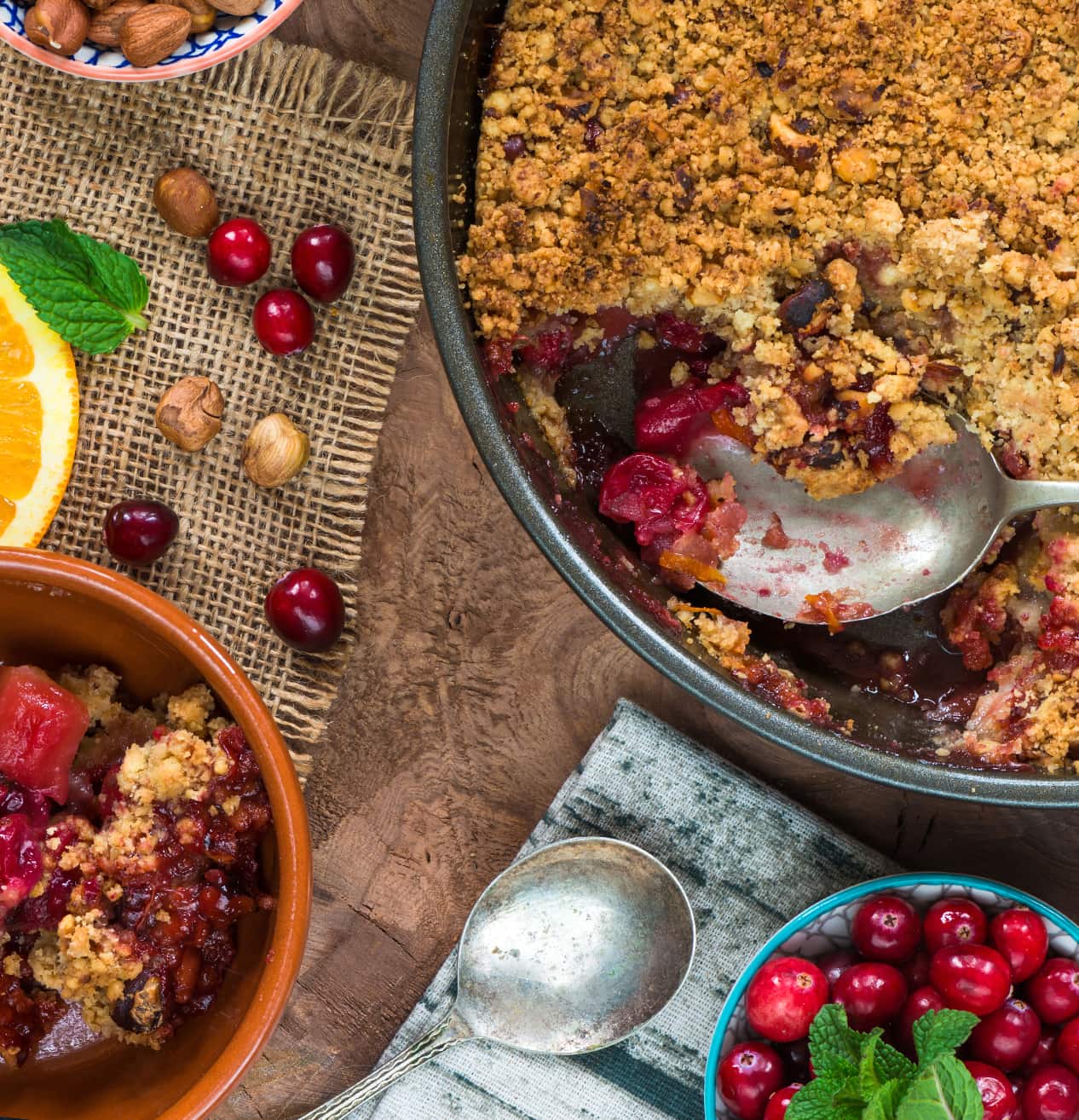 Apple Cranberry Crisp with Pecan Crumble - Healthy Living