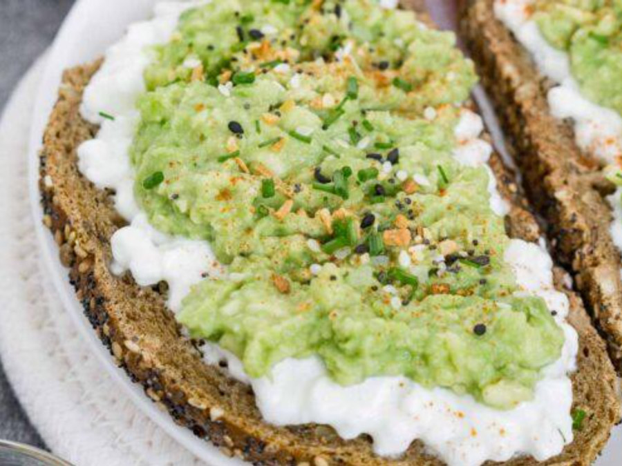 Cottage Cheese and Avocado Protein Toast