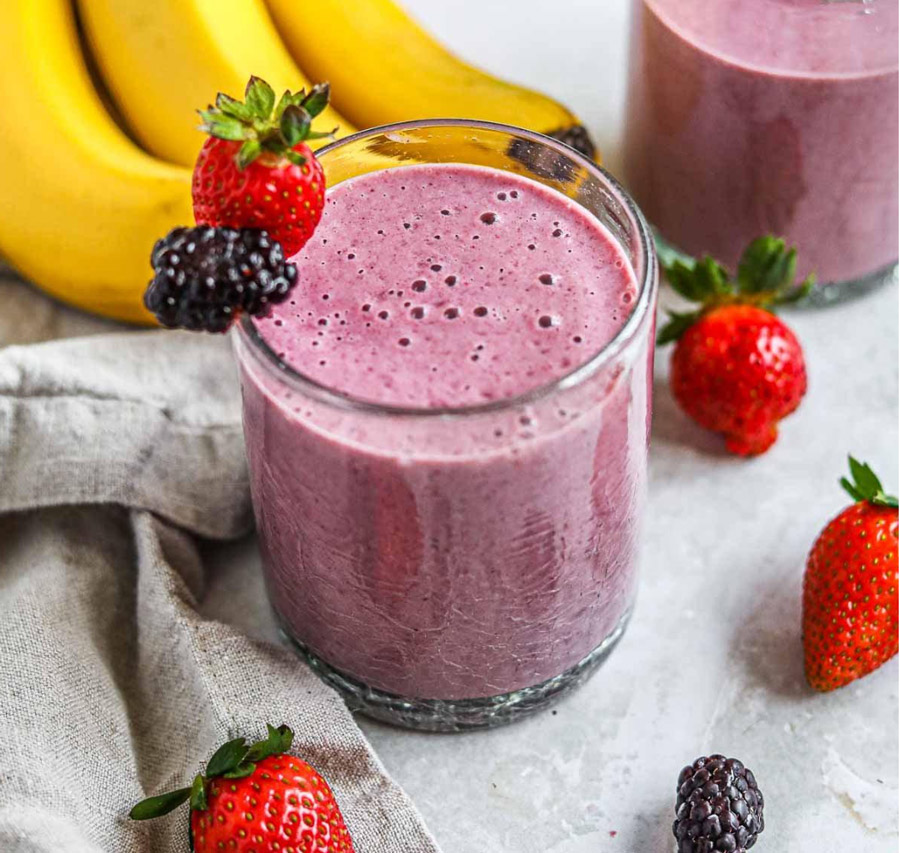Berry Banana Protein Smoothie