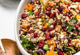 Cranberry quinoa salad