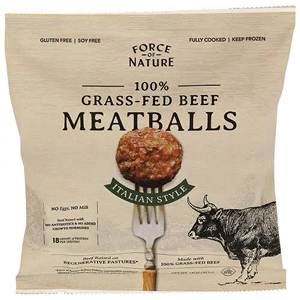 Force of Nature Grassfed Italian-Style Meatballs