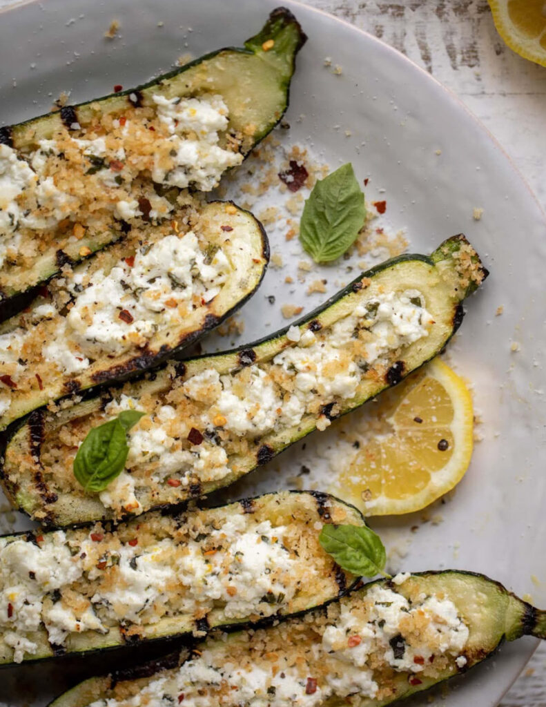 Grilled Zucchini with Lemon and Parmesan