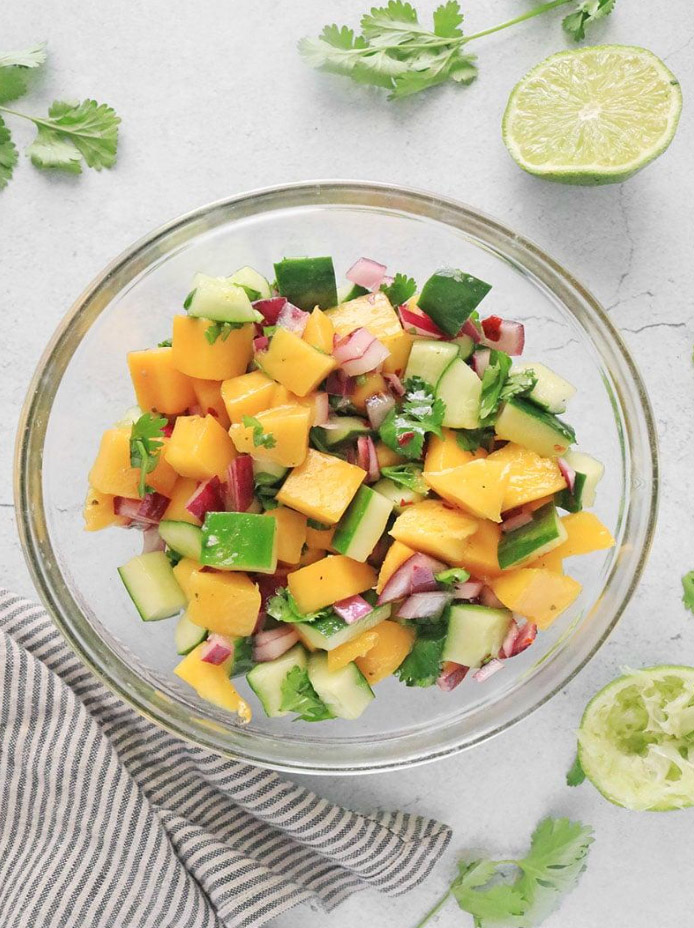 Mango Cucumber Salad with Chili-Lime Dressing