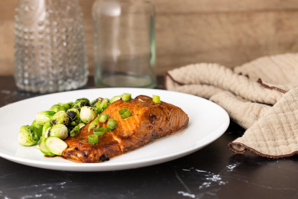 Maple Ginger Glazed Salmon