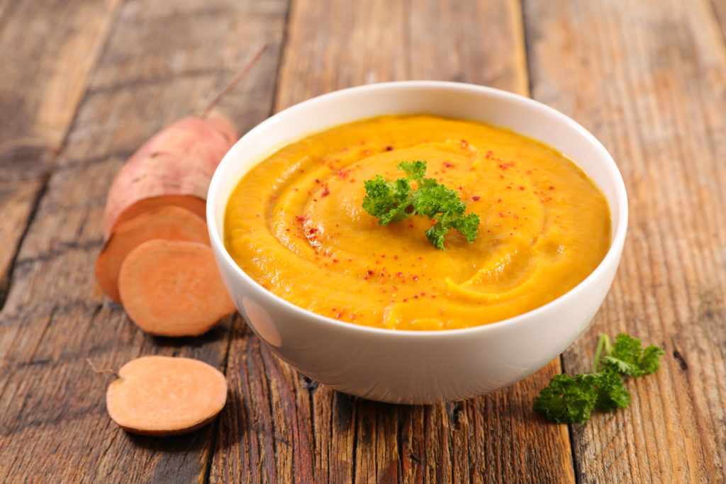 Curried Sweet Potato and Ginger Soup