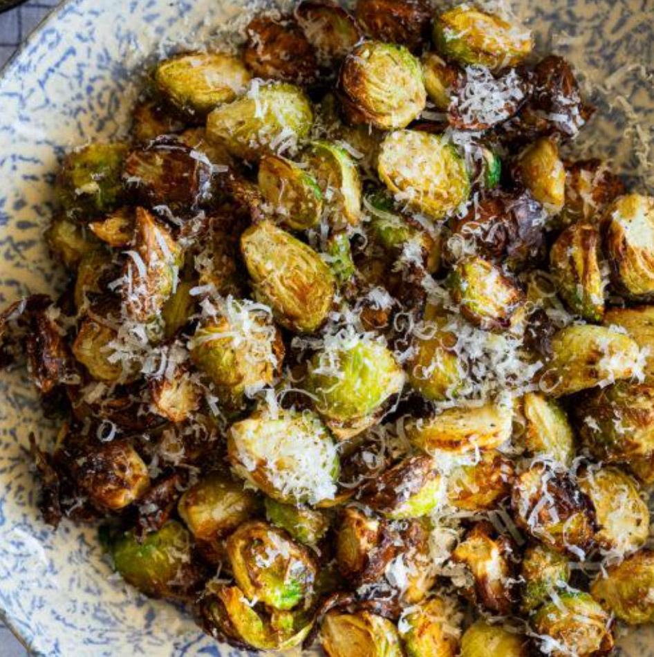 Parmesan Crusted Brussels Sprouts