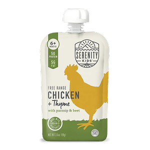 Serenity Kids Chicken Thyme Baby Food Pouches