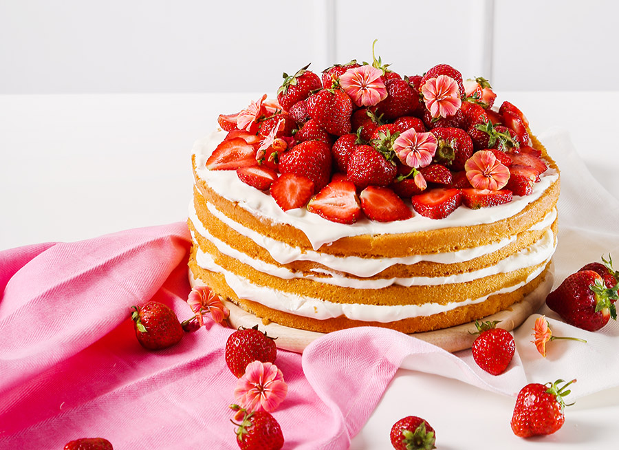 Gluten-Free Strawberry Spoon Cake